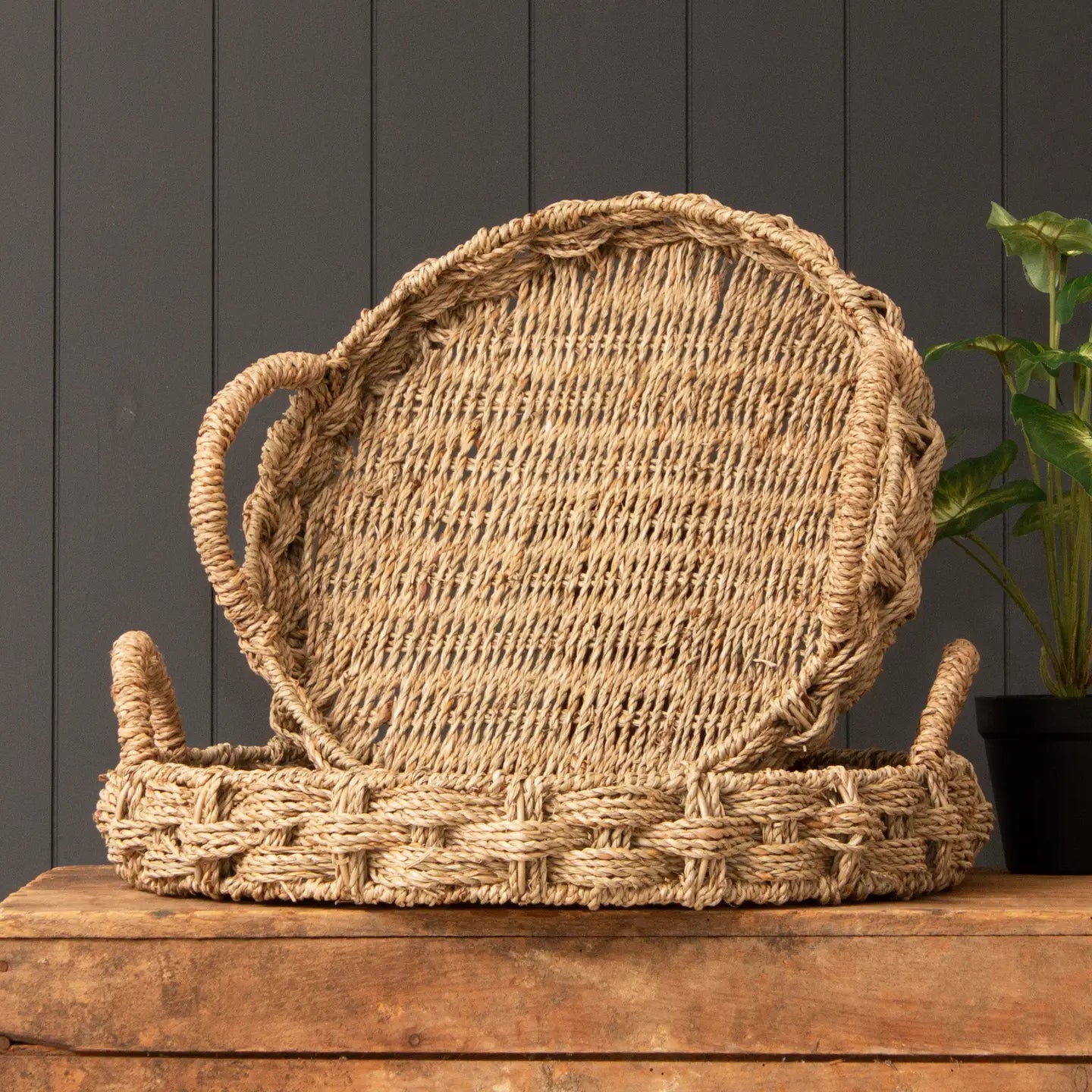 Handmade Braided Seagrass Trays