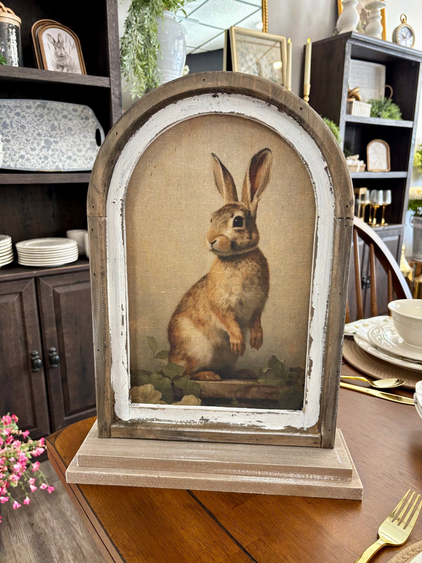 Vintage Rabbit Framed Print