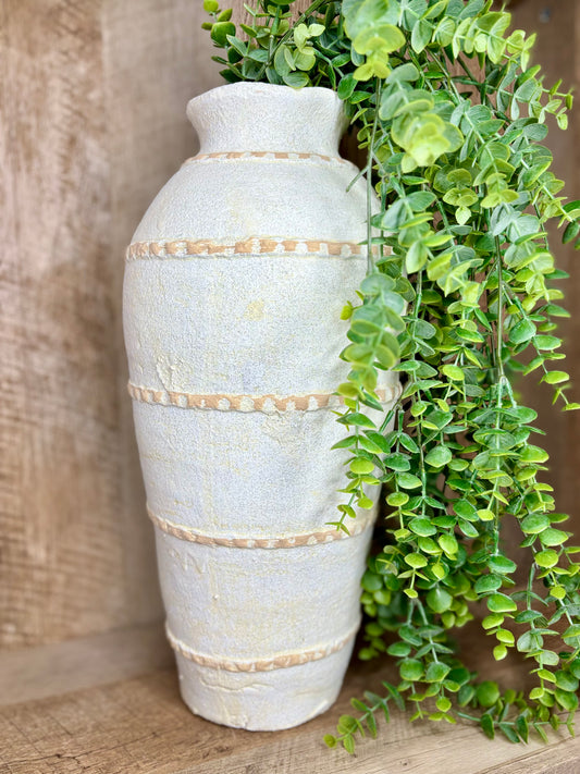 TERRA COTTA LINE VASE