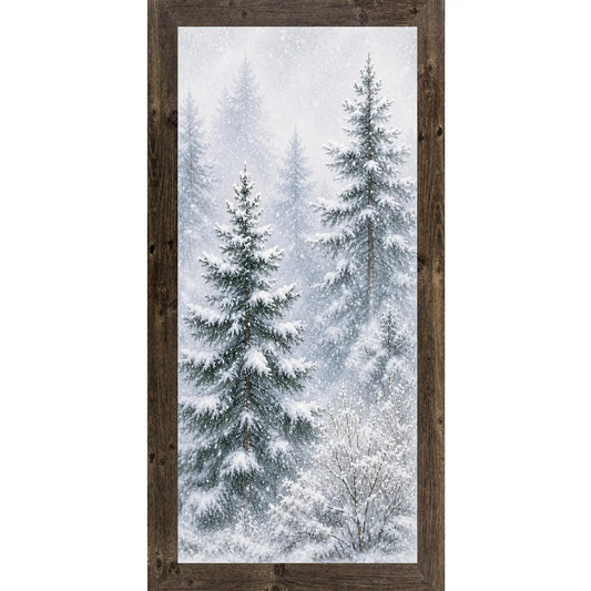 Snowy Pine Forest
