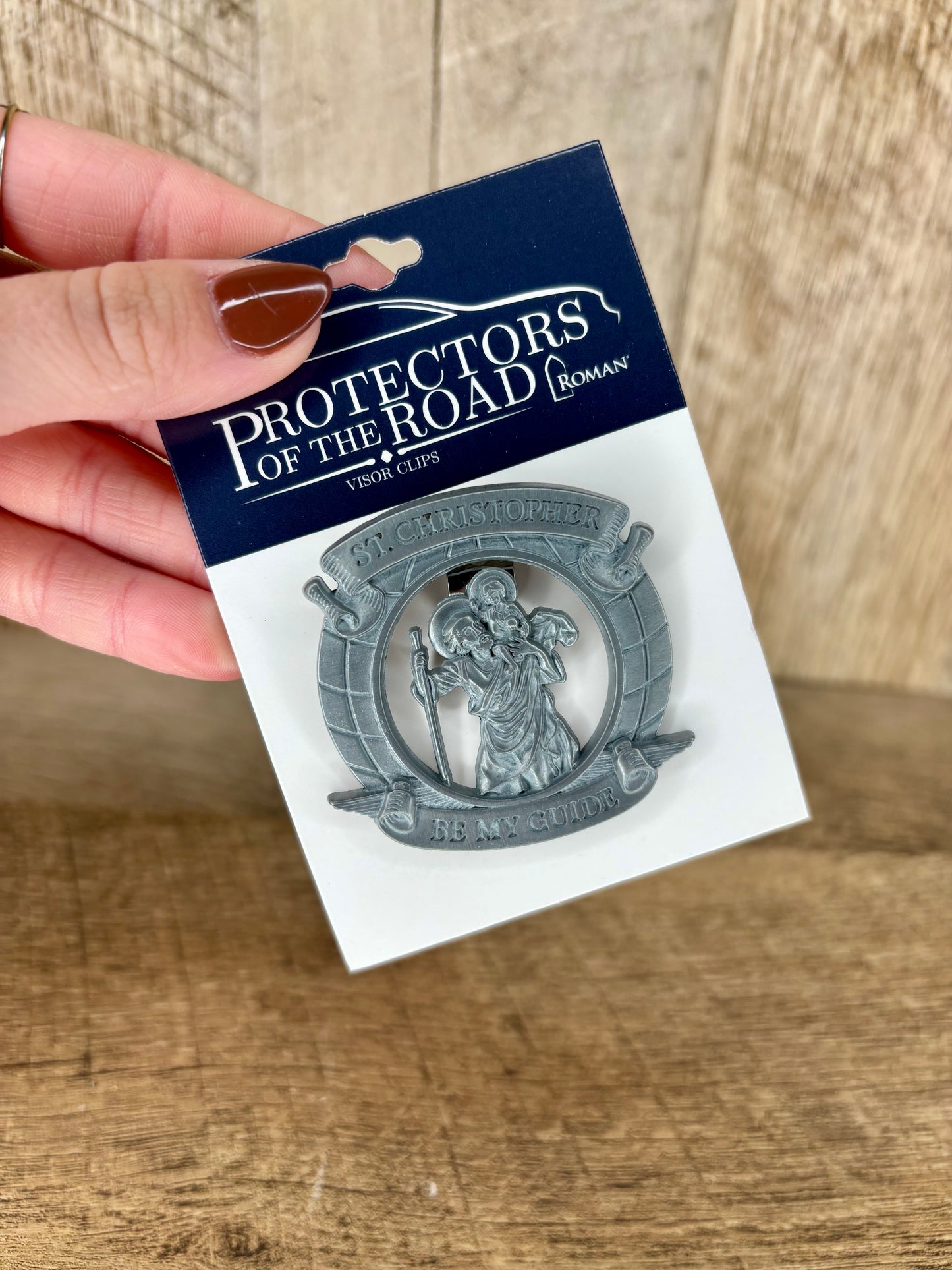 Saint Christopher Visor Clip
