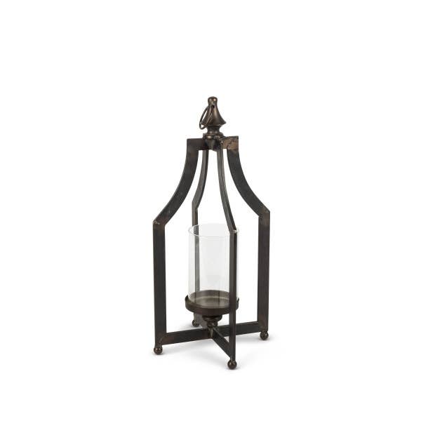Tall Black Metal Lantern