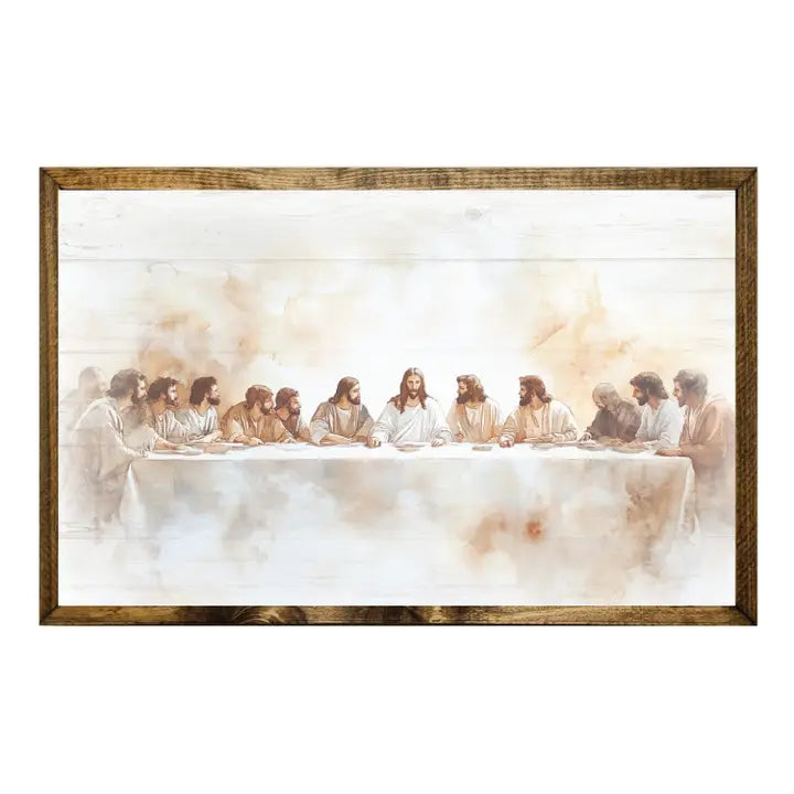 Timberland Frame Last Supper Watercolor