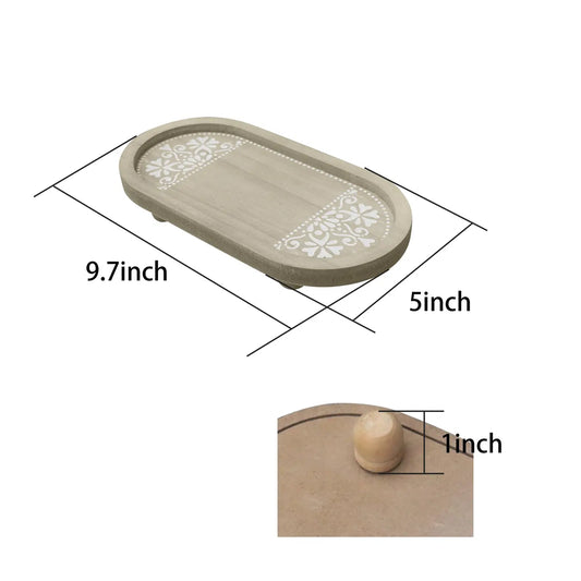 Wooden Pedestal Stand with Carved Detail