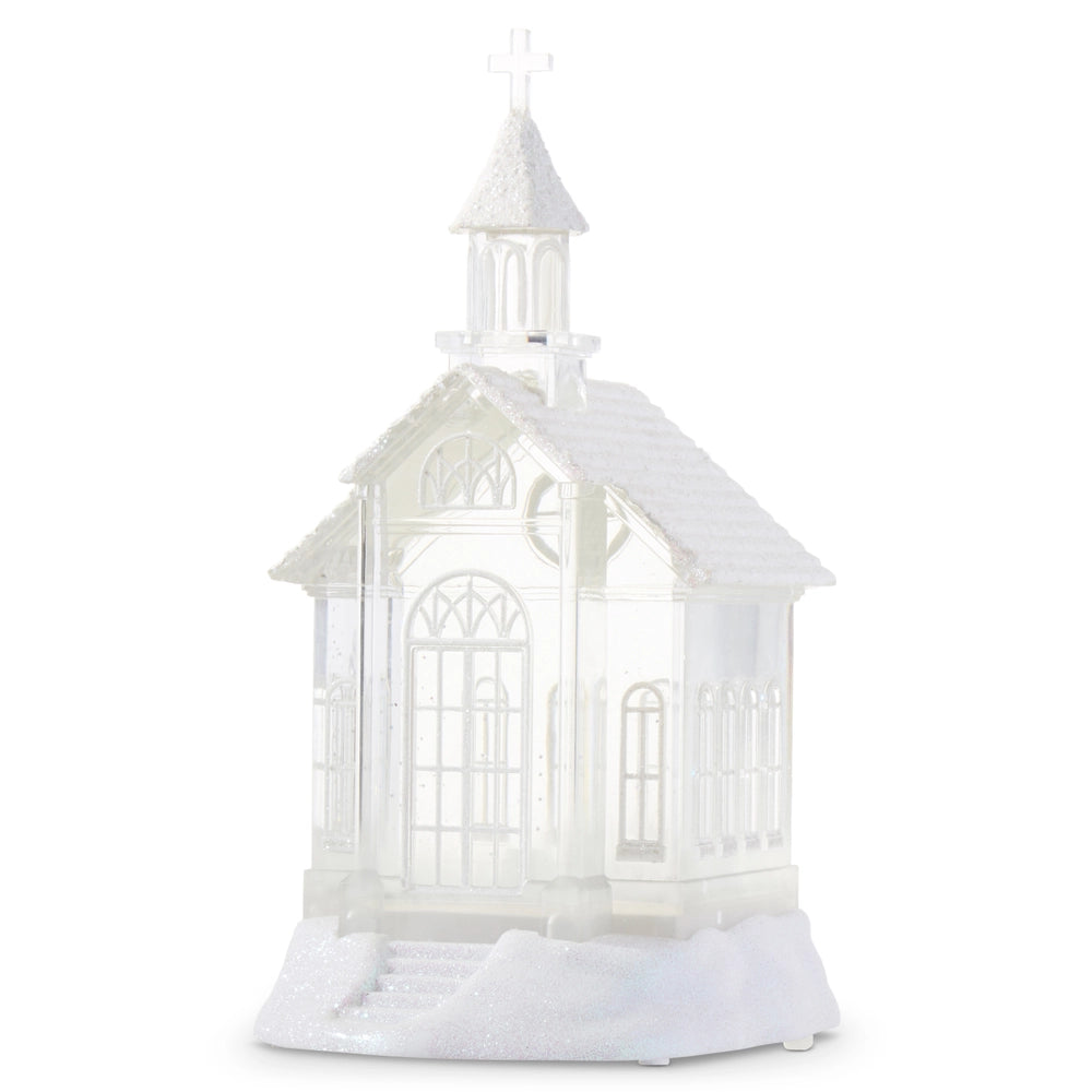 Lighted Glitter Church