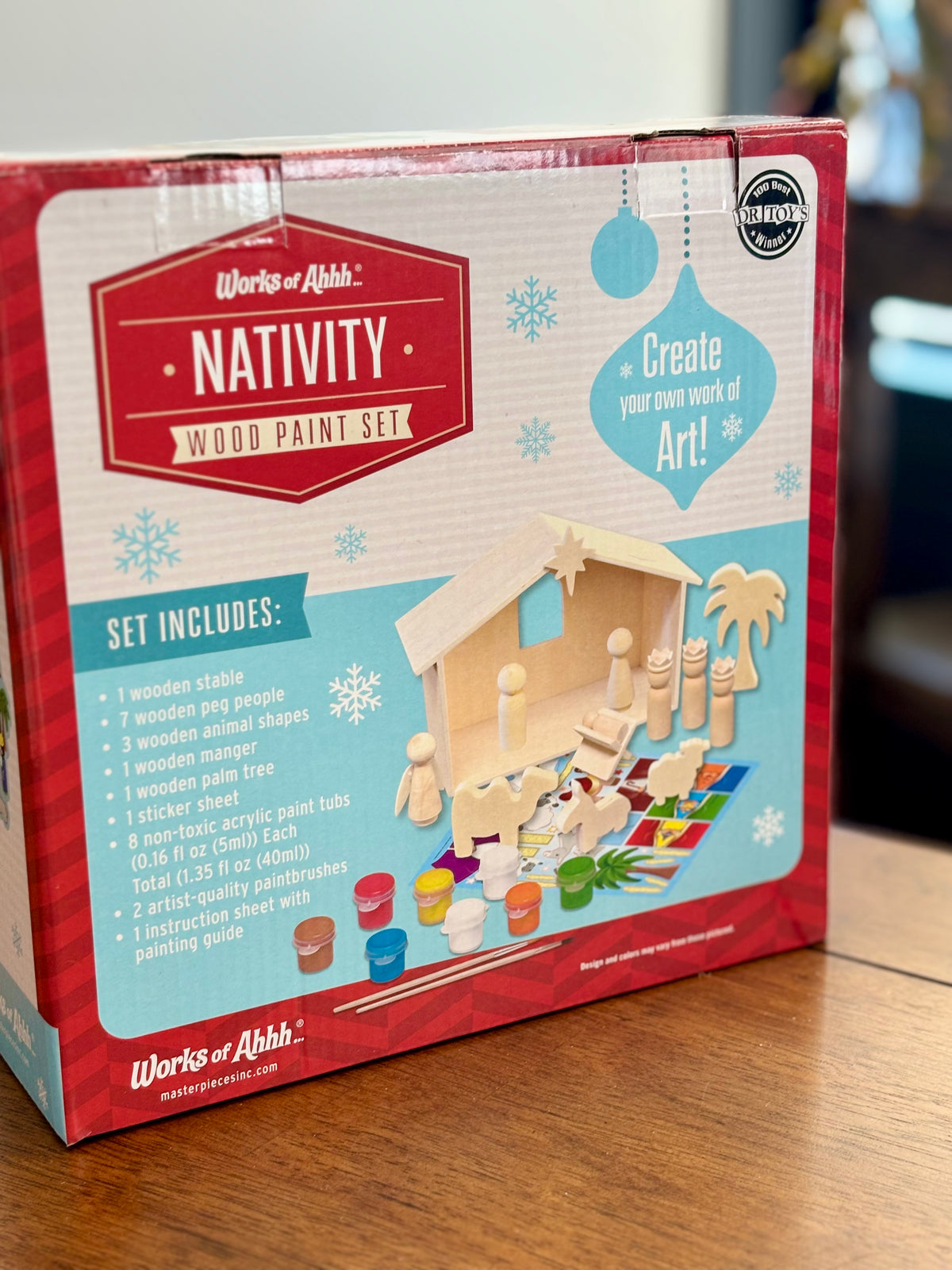 Nativity Wood Paint Set