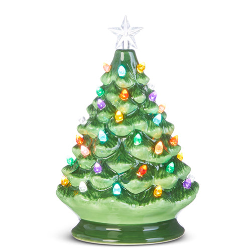 8" Lighted Vintage Tree