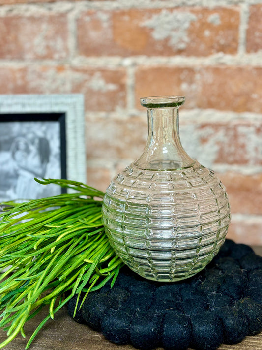 Clear Stripe Vase