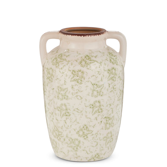 Green Floral Vase