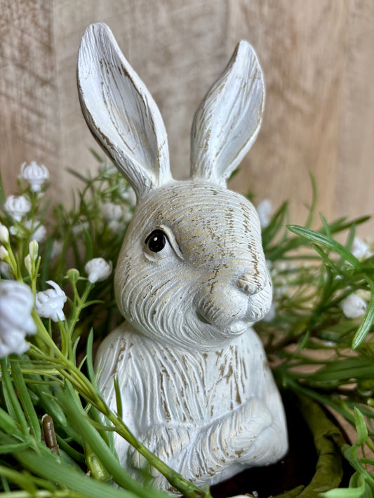 Carved Bunny Bust