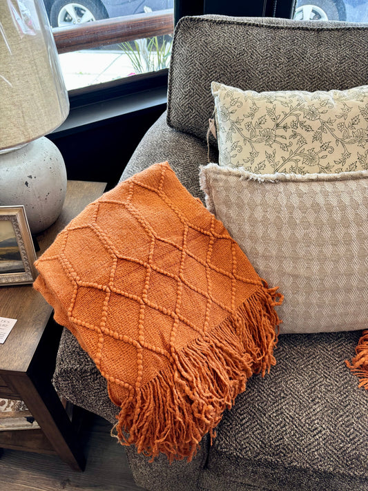 Rhombus Diamond Throw Blanket