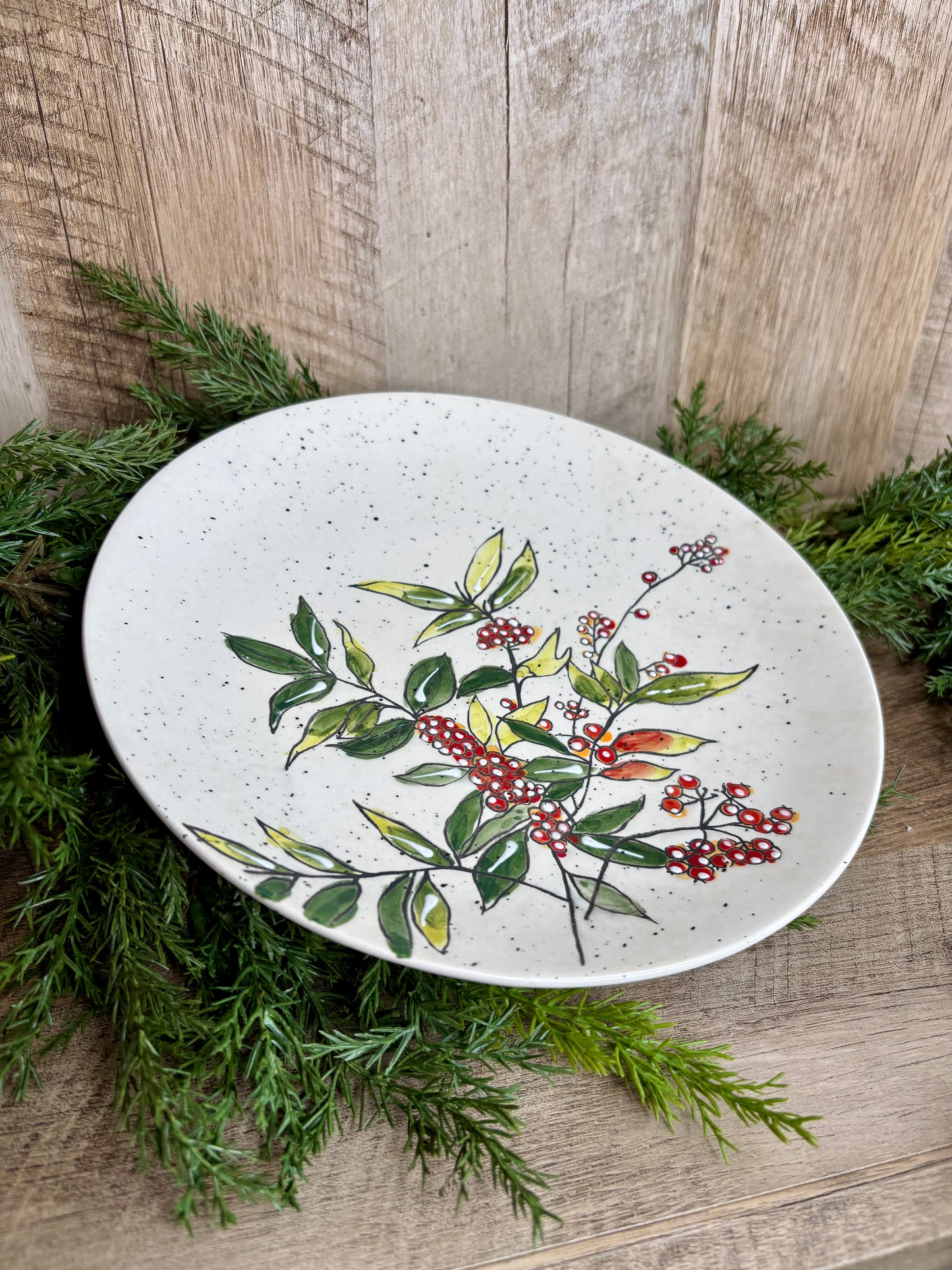 Holly Berry Plate S/4