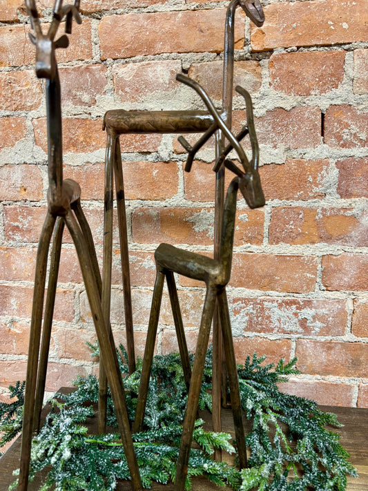 BRONZE IRON DEER