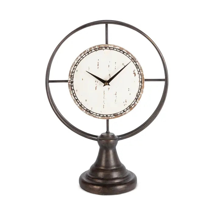 Metal Table Top Clock