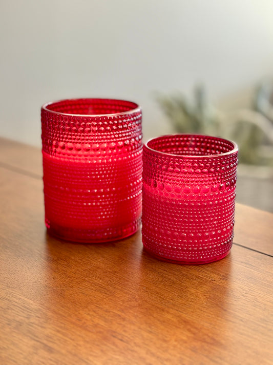 Red Dotted Candle