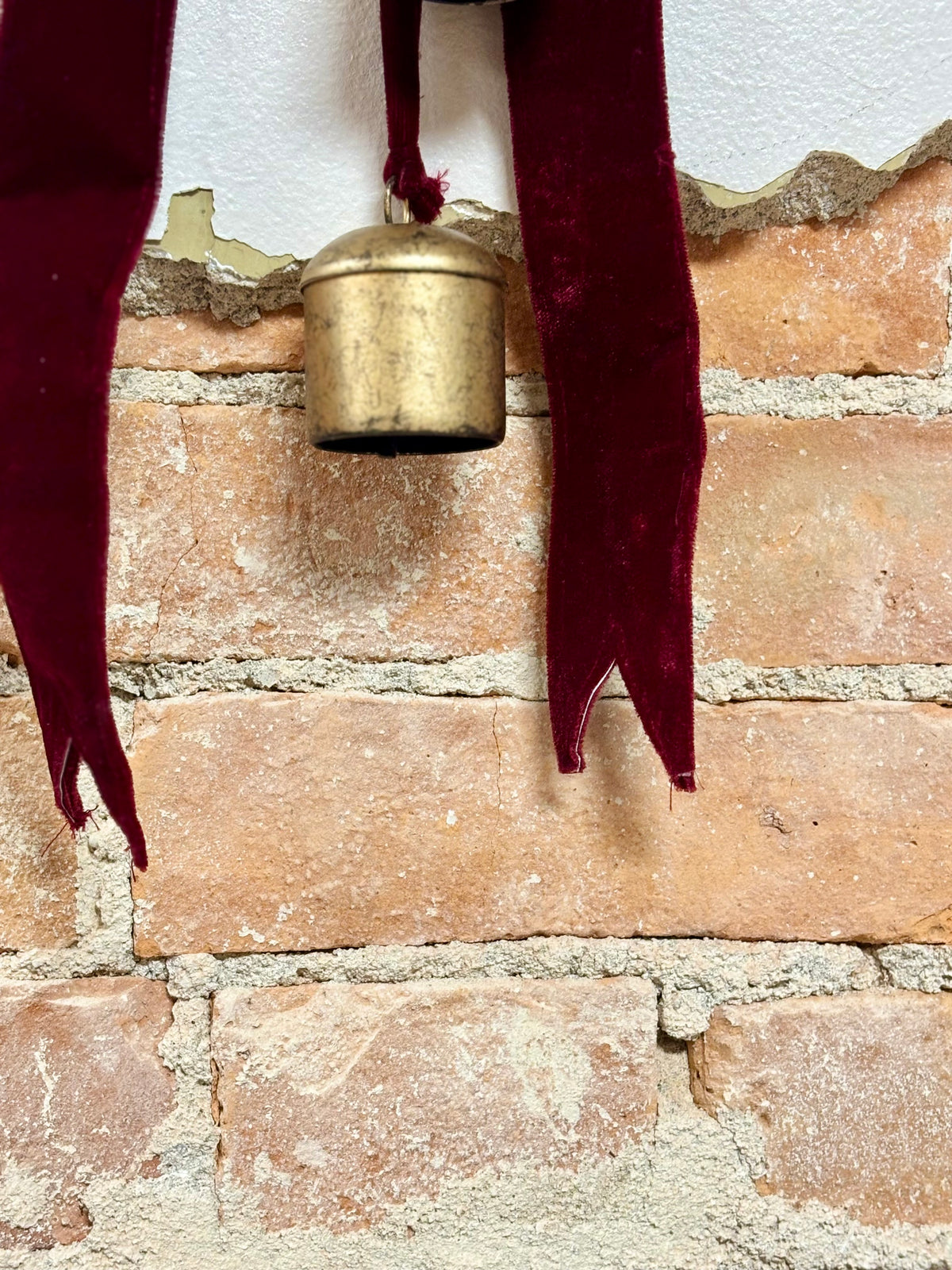 Burgundy Velvet Bell Hanger