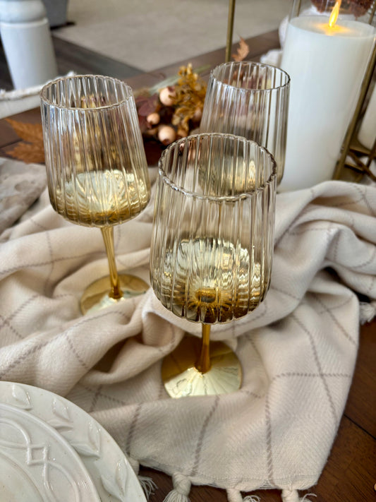 Gold Wine Glass