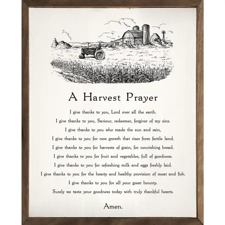 A Harvest Prayer