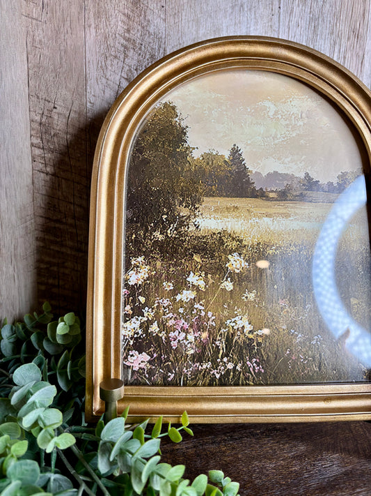 ARCHED GOLD FRAME LANDSCAPE