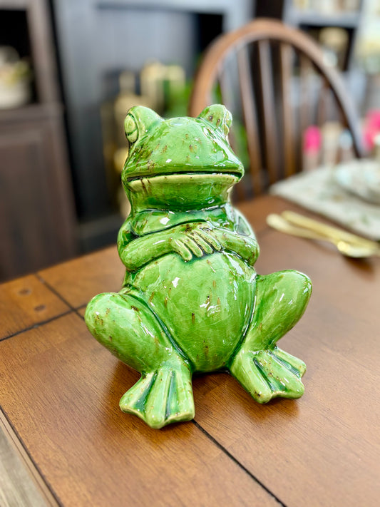 GREEN SLEEPING FROG