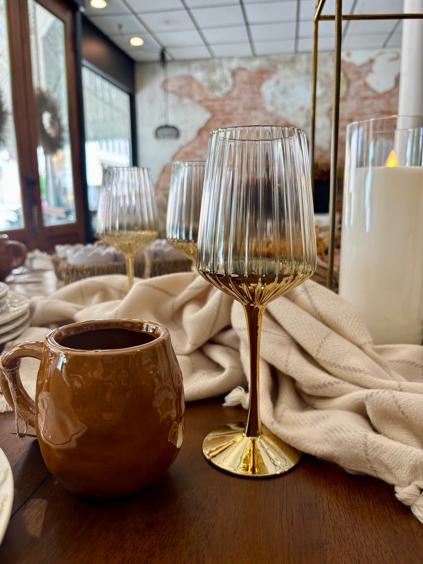 Gold Wine Glass