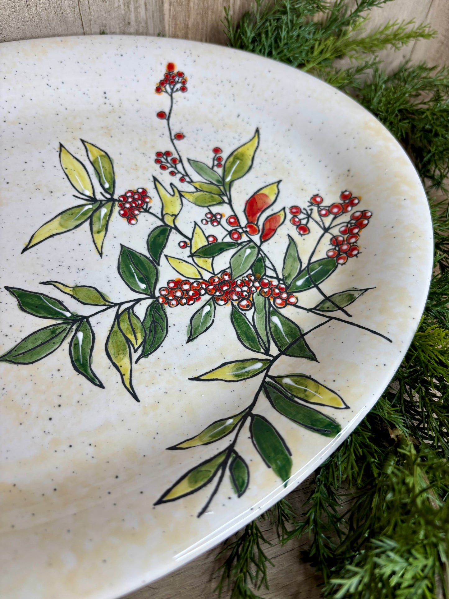 Holly Berry Platter