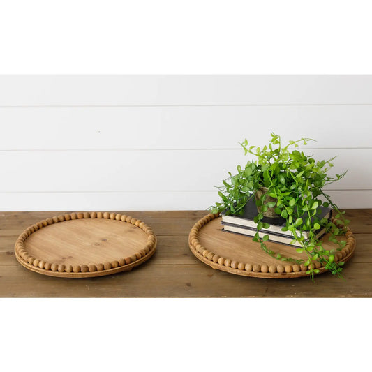 Round Beaded Trays