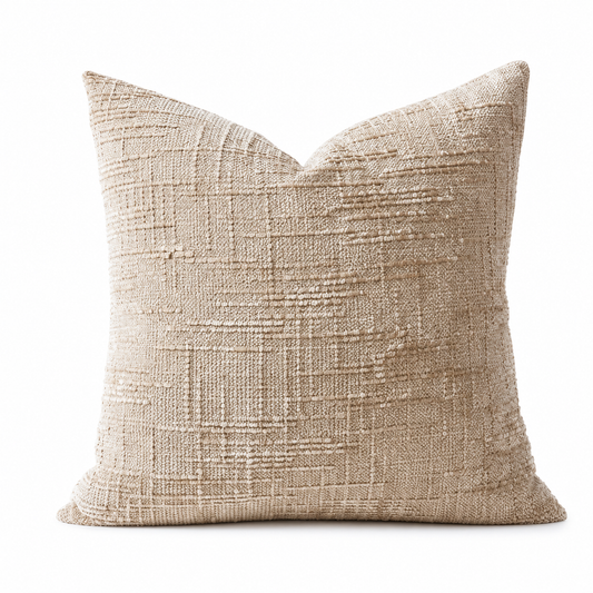 Double-Sided Textured Chenille Throw Pillow