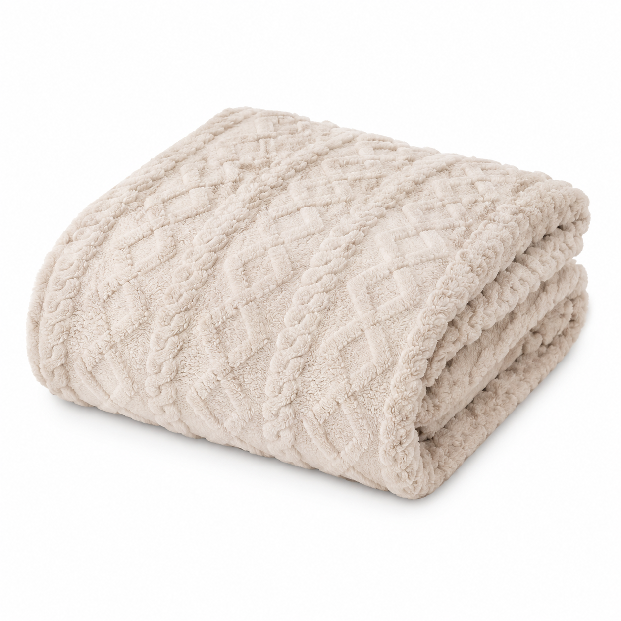 Cable Knit Soft Throw Blanket - 60"x80"