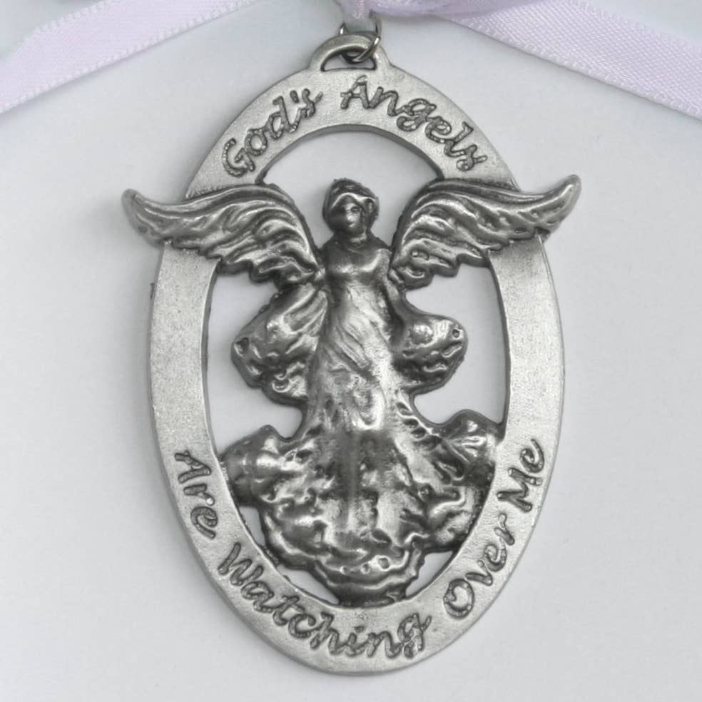 Baby Cradle Medal Angel