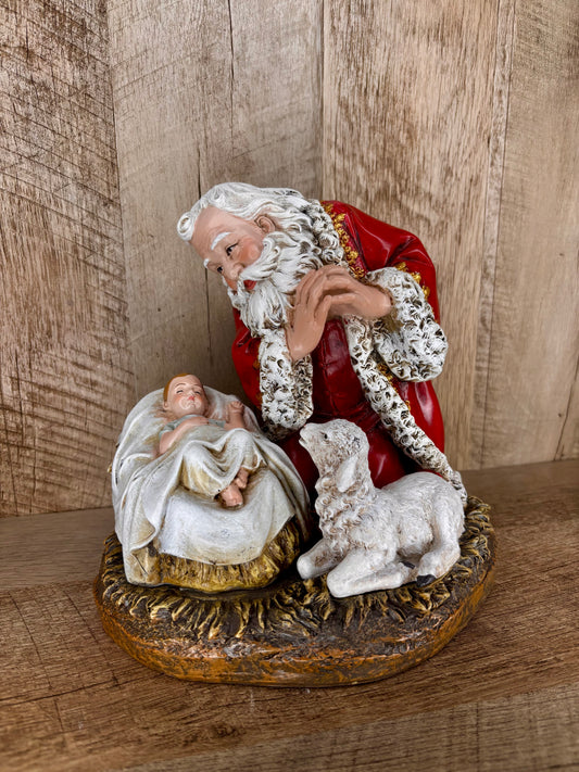 Kneeling Santa Figure