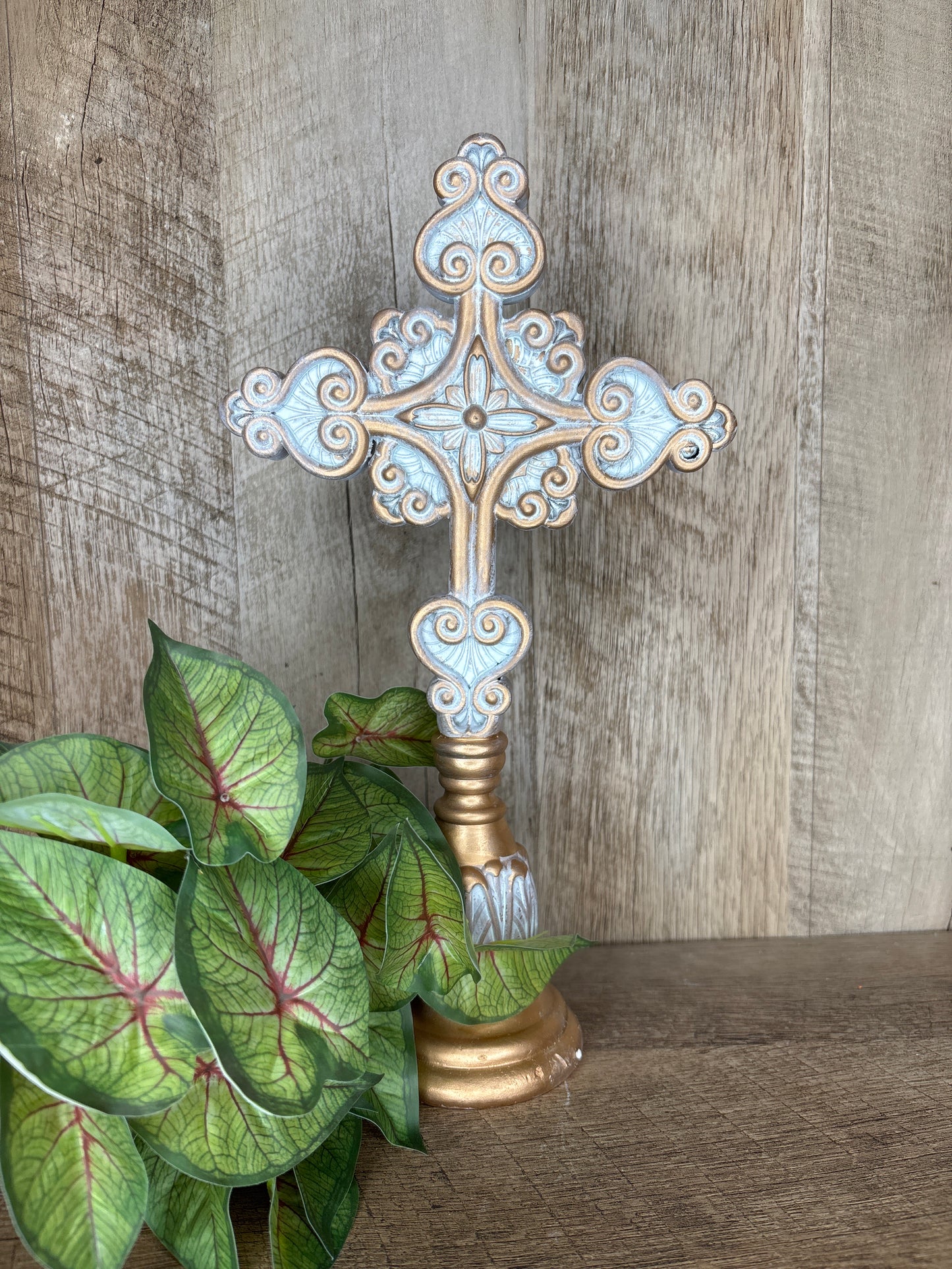 Gold Tabletop Cross