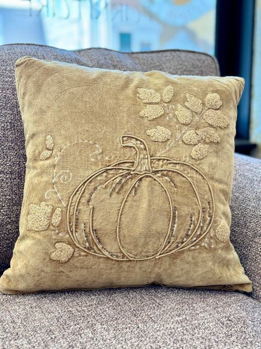 Velvet Pumpkin Pillow