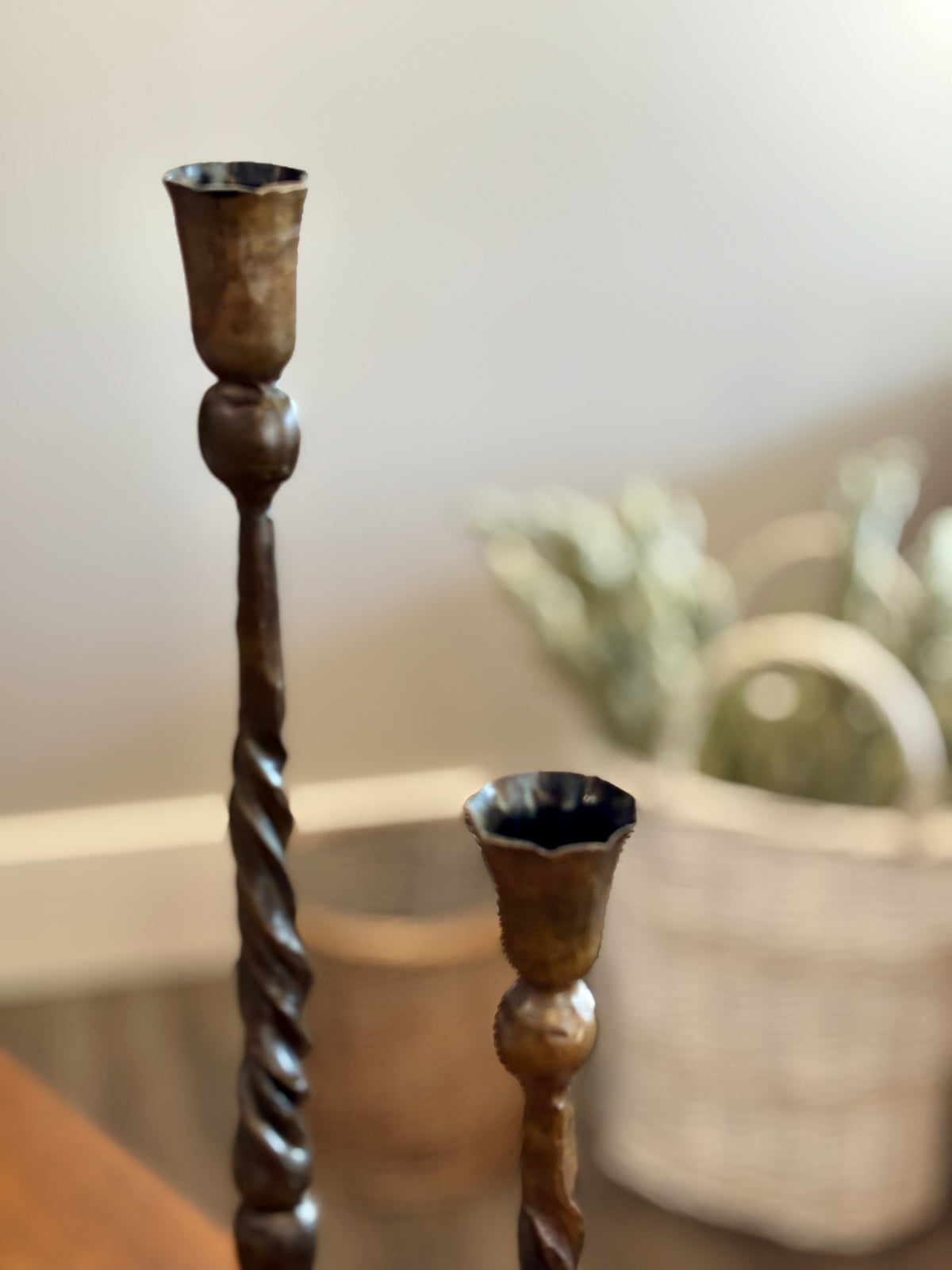 S/2 Twist Candle Holders
