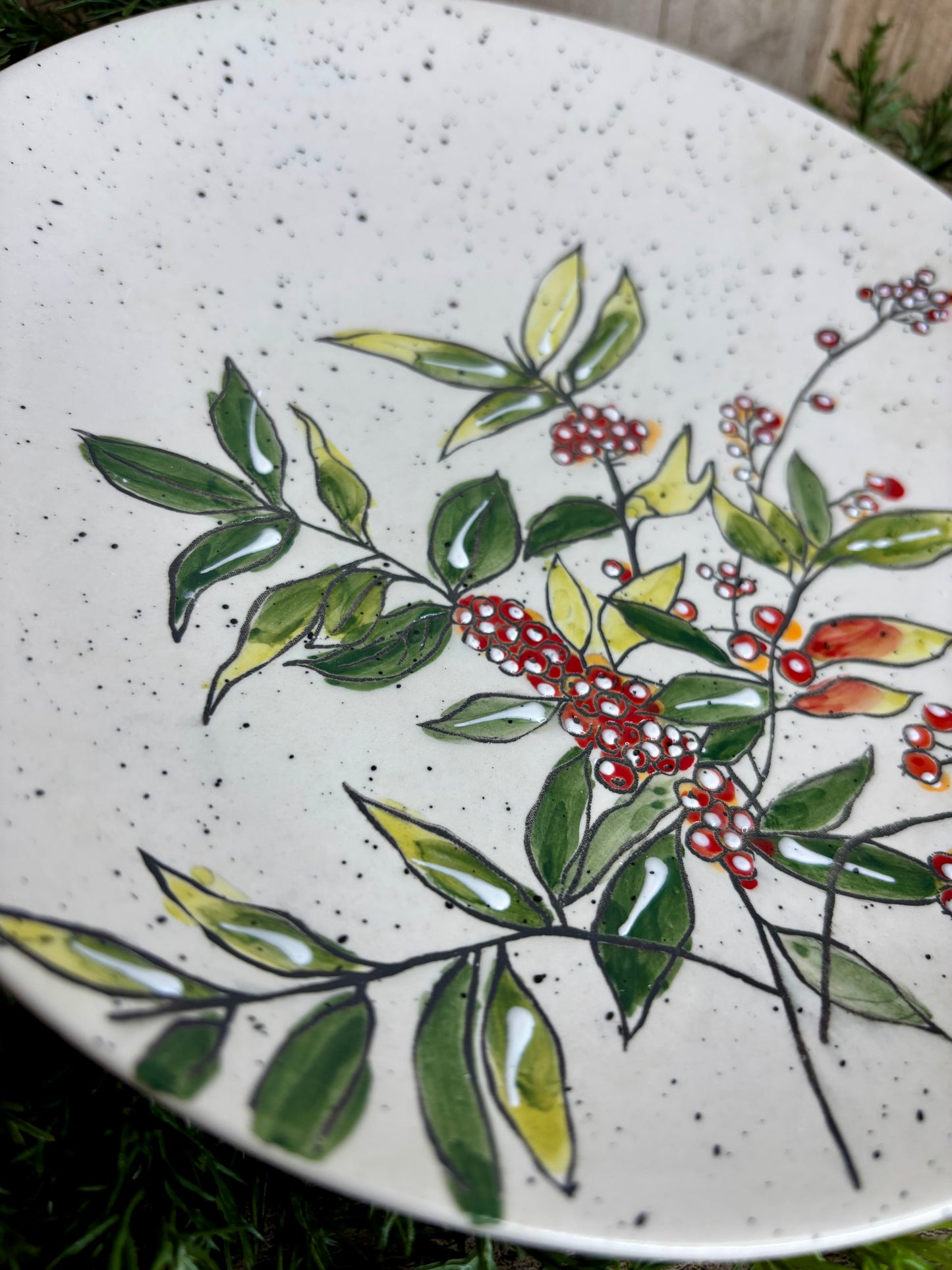 Holly Berry Plate S/4