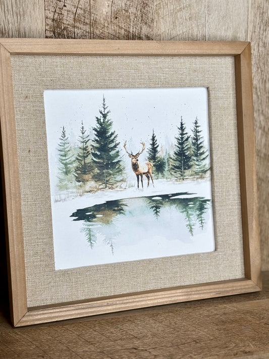 Linen Winter Wonderland Frame