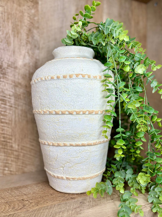 TERRA COTTA LINE VASE