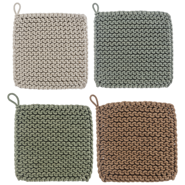 Cotton Crochet Pot Holder (4 pc. set)