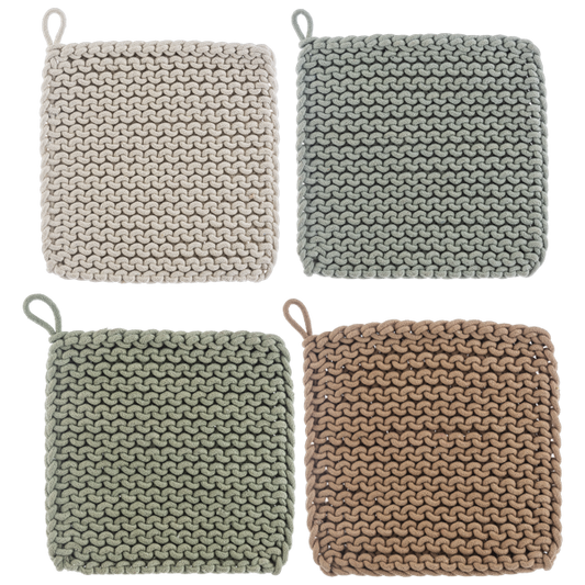Cotton Crochet Pot Holder (4 pc. set)
