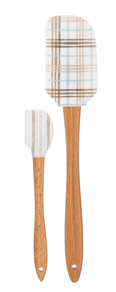 Plaid & Stripe Spatula (2 pc. set)