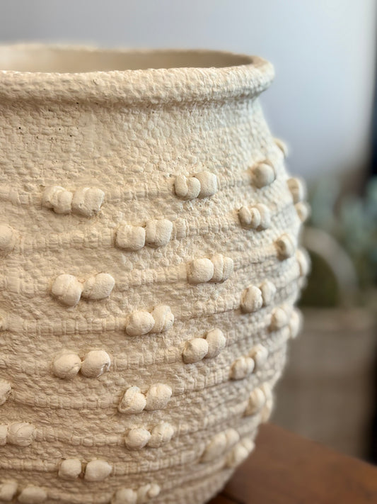 White Knot Vase