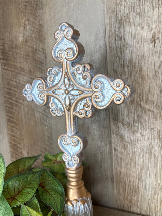 Gold Tabletop Cross