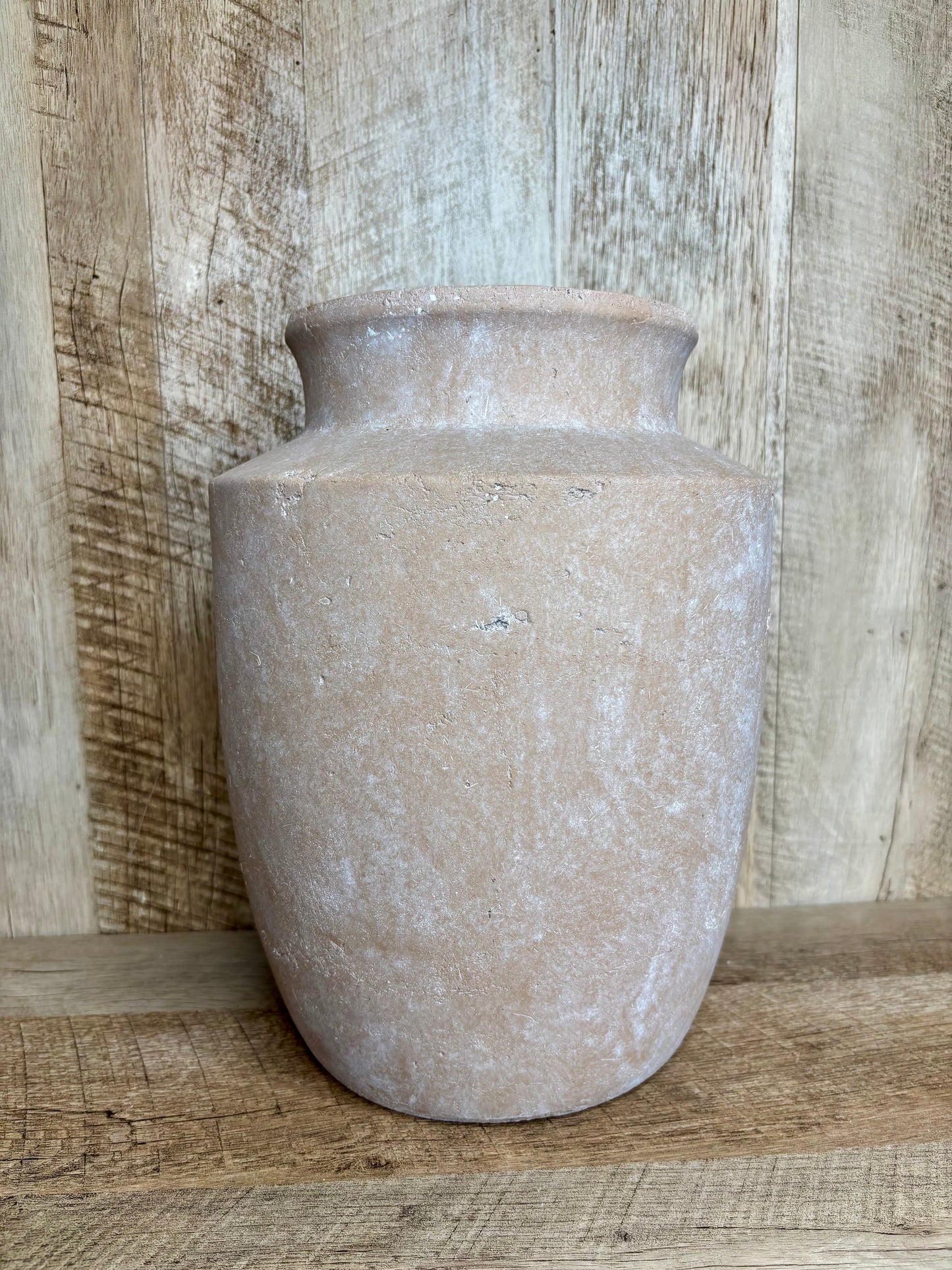 ANTIQUE WASH TERRA COTTA VASE