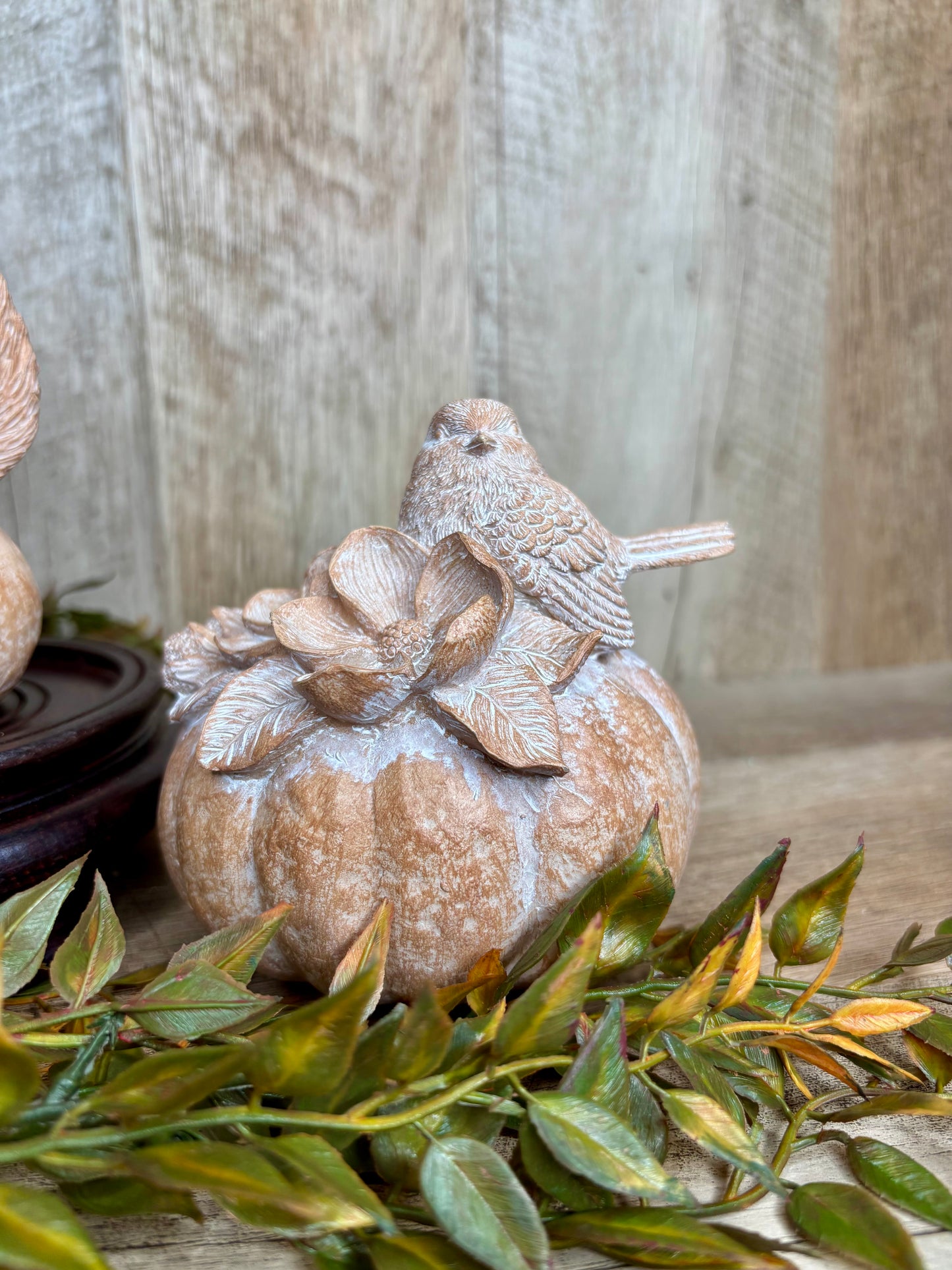 Animal On Pumpkins Figurine