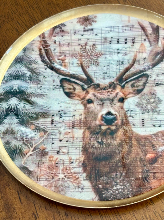 Winter Deer Plate