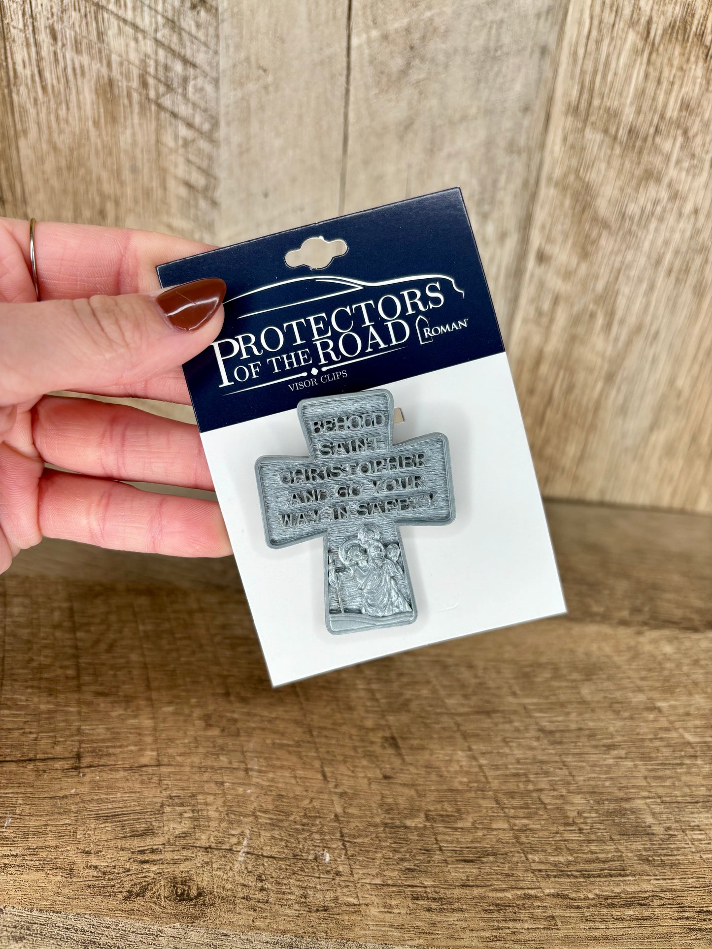 Saint Christopher Visor Clip