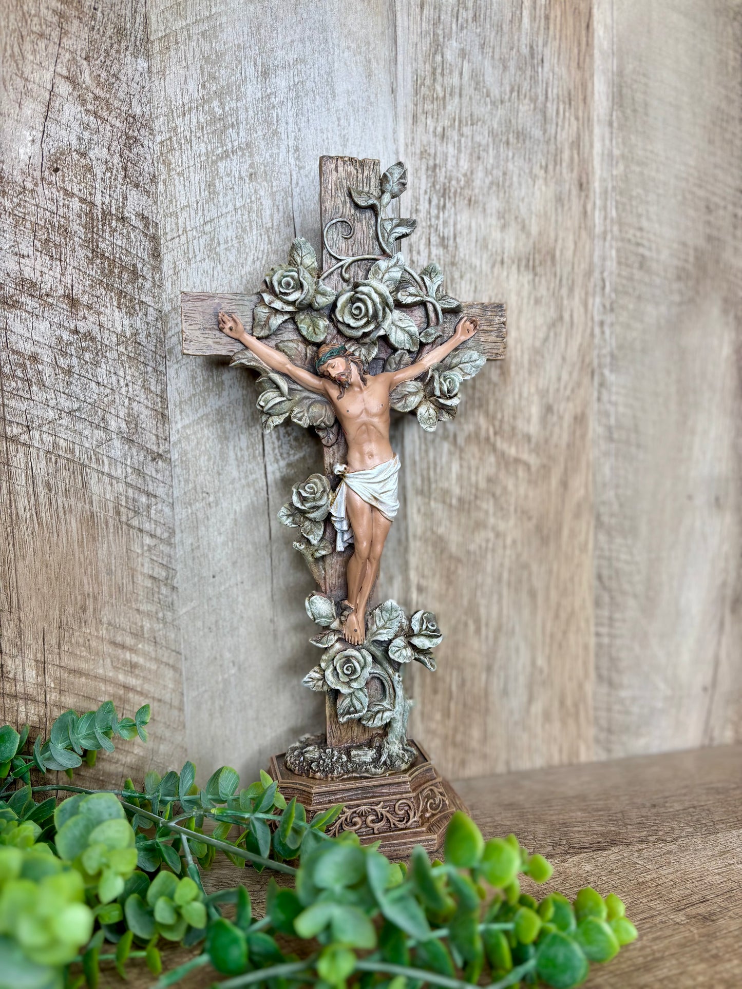Crucifix with Roses