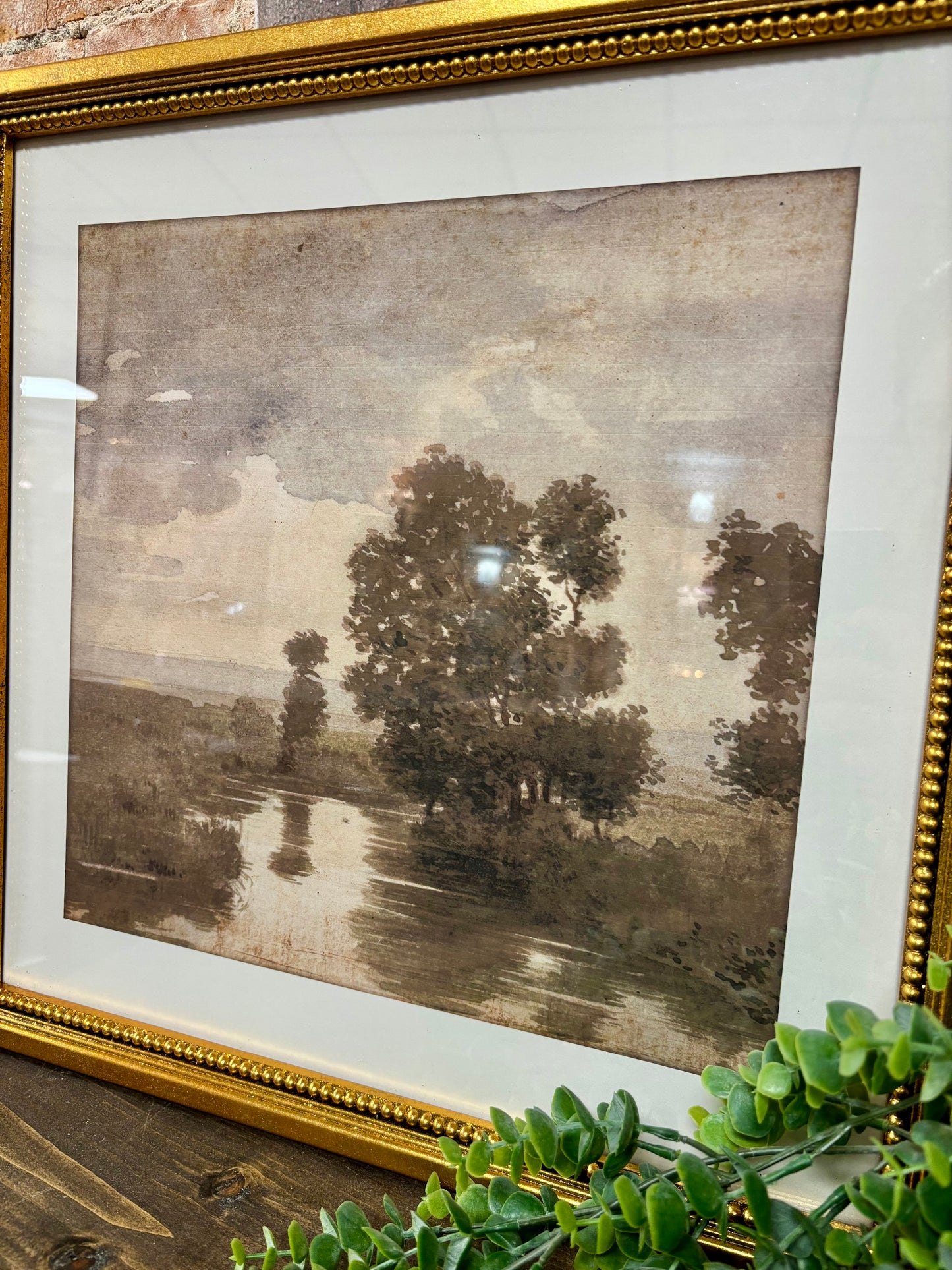 RIVER SCENE FRAMED PRINTS