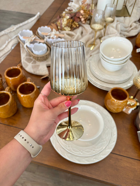 Gold Wine Glass