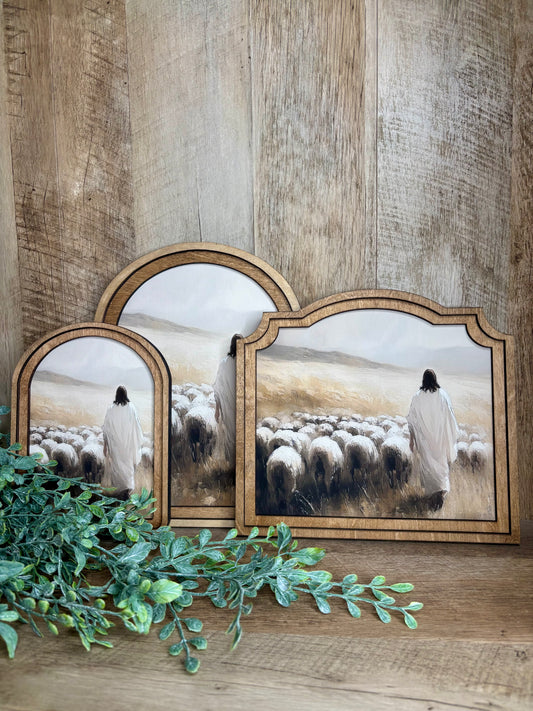 Jesus Sheep Framed Art